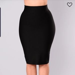 Fashion Nova Curve Bandage Skirt